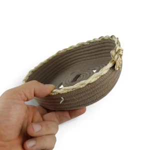 سبد کنفی لبه حصیری کد WD6988