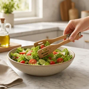 انبر سالاد چوبی تخت کد WD6994