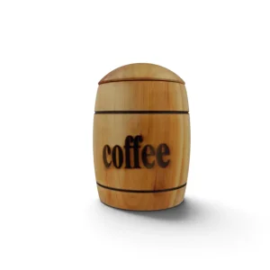 بانکه قهوه چوبی با طرح Coffe کد WD6897