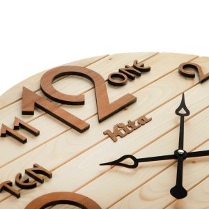 ساعت دیواری چوبی کد CKH627K