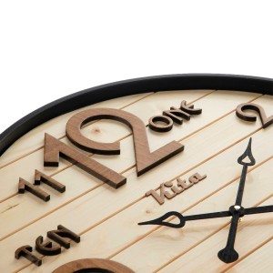 ساعت دیواری چوبی کد CKH627km
