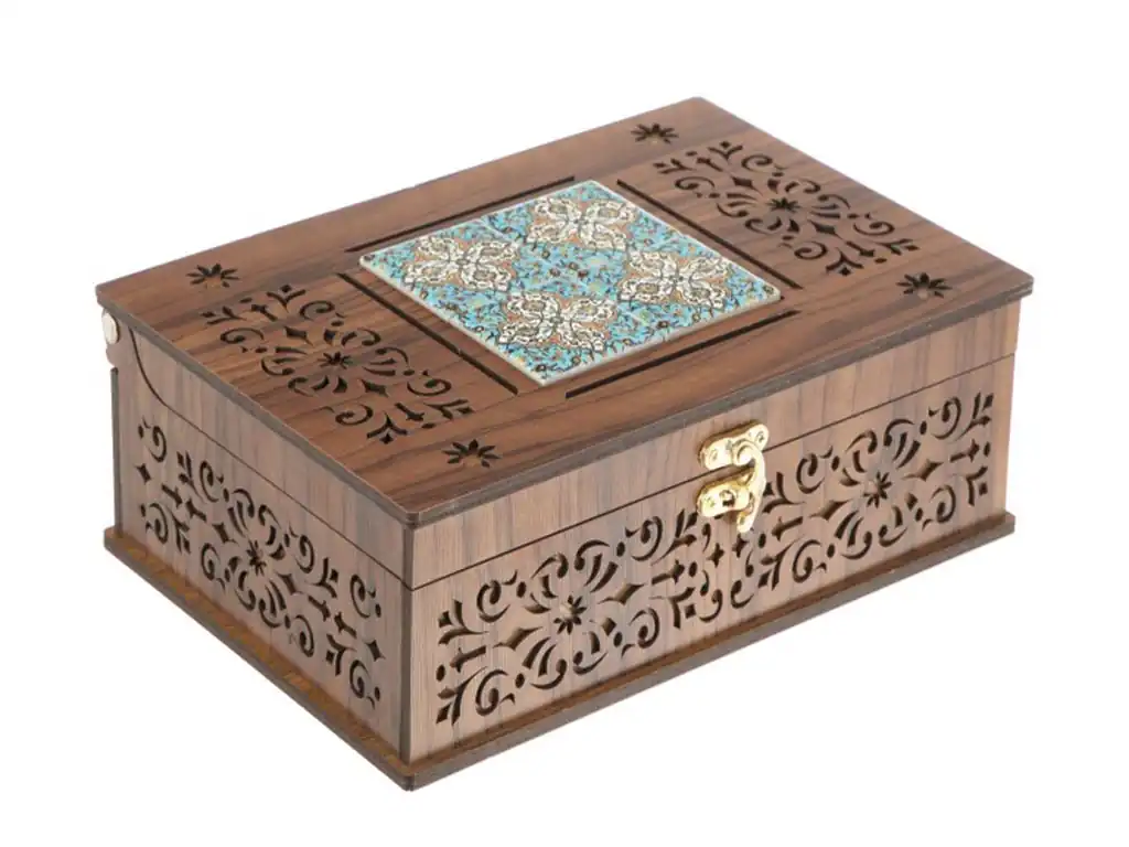 جعبه چوبی ترنج گیفت