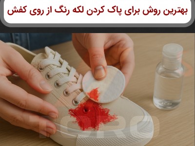 پاک کردن لکه رنگ از روی کفش پارچه‌ای | تورو کالا