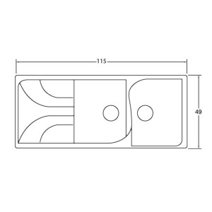 سینک ظرفشویی کورین کد fs 458