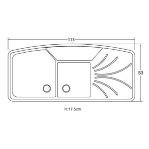 سینک ظرفشویی کورین فورنیکو کد fs 446