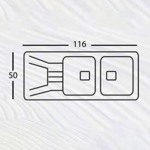 سینک ظرفشویی گرانیتی فورنیکو کد ds881