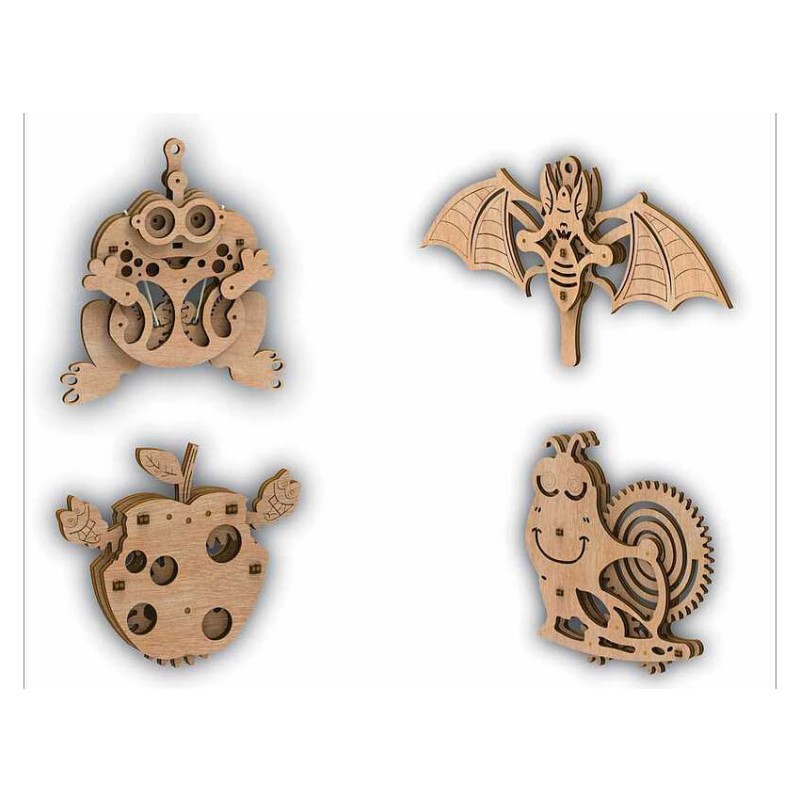 پازل چوبی مکانیکی 4 تایی