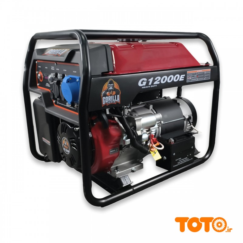 موتور برق بنزینی گوریلا پاور مدل G12000E - 8.8 کیلووات