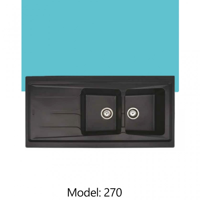  سینک دو لگنه گرانیتی هوفر Huffer مدل 270 
