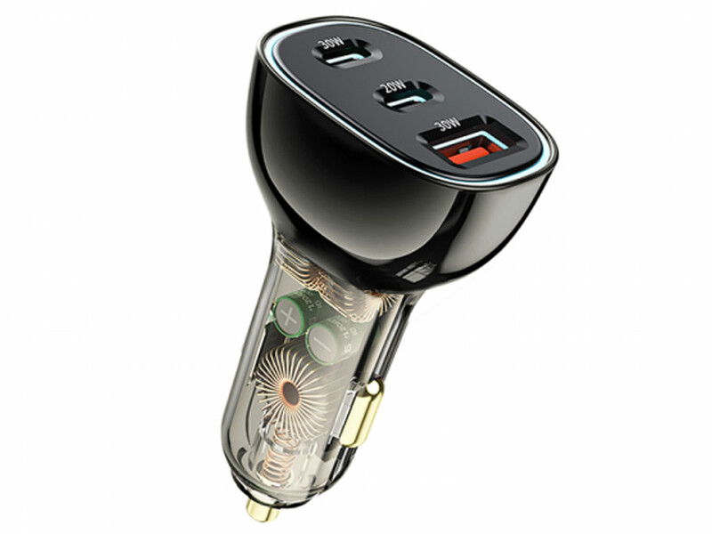 شارژر فندکی فست شارژ تایپ سی و یو اس بی 80 وات ویوو PC700