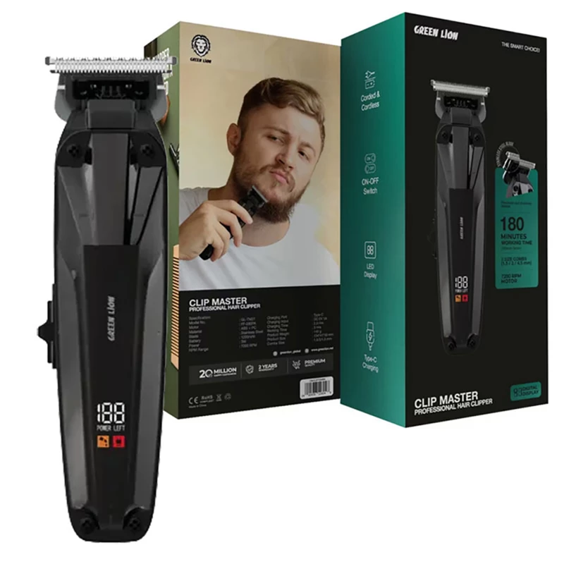 ماشین اصلاح شارژی گرین لاین Green lion مدل GL-TM27 حرفه ای