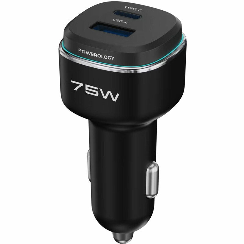 شارژر فندکی فست شارژ ماشین پاورولوژی Powerology مدل PCCSR024BKOG