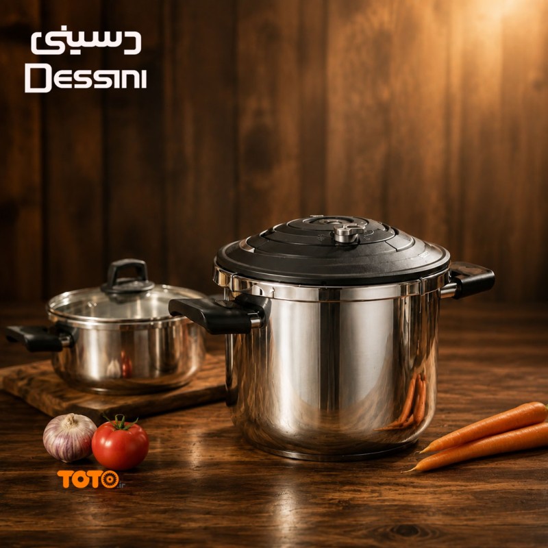 ست زودپز و قابلمه دسینی ۴+۶ لیتری Dessini