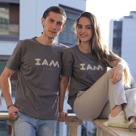 تیشرت خاکستری  «I AM (هستم)»