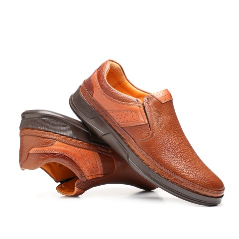 کفش مردانه کلارک بی بند فلوتر-عسلی