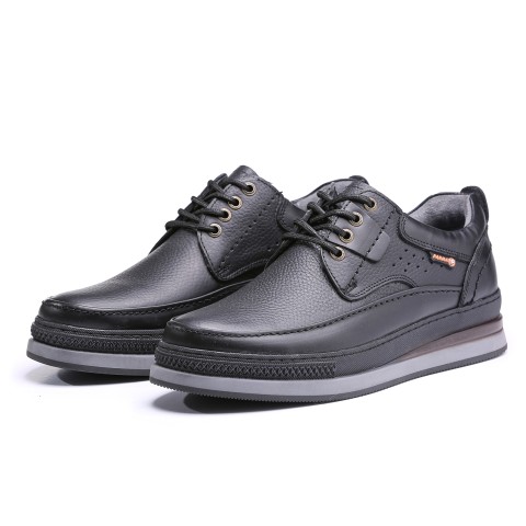 کفش چرمی کلارک بندی مردانه پارما- مشکی