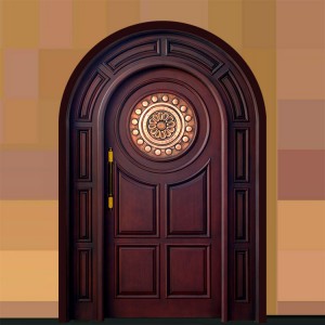 درب چوبی لابی جام با طرح مس کد 104