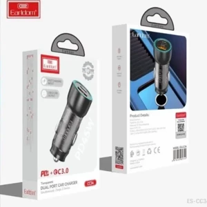 فروش شارژر فندکی فست شارژ ماشین دو پورت ارلدام