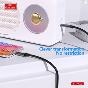 قیمت کابل انتقال صدای تایپ سی به جک 3.5 میلی‌متری یک متری ارلدام