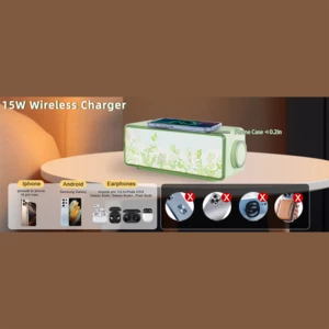 فروش اسپیکر بلوتوث، چراغ خواب و شارژر بی سیم