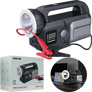 جامپ استارتر، پاور بانک و پمپ باد گرین لاین Green Lion GNSAVRJSGY GL-JX33