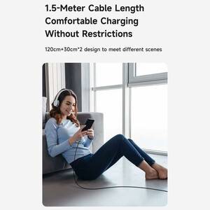 قیمت کابل تایپ‌سی به دو تایپ‌سی 100 وات 5 آمپر 1.5 متری مک‌دودو