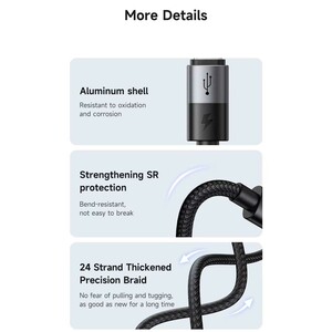 کابل تایپ‌سی به دو تایپ‌سی 100 وات 5 آمپر 1.5 متری مک‌دودو