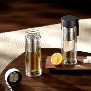 قیمت فلاسک شیشه‌ای دو لایه مسافرتی 400 میلی‌لیتری میجیا شیائومی