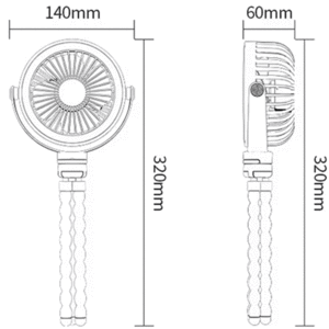 قیمت پنکه مینی همراه با چراغ شب