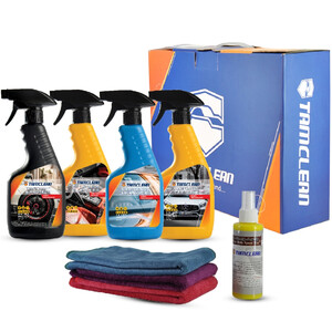 مجموعه اسپری کارواش بدون آب خودرو تام‌کلین tc-008