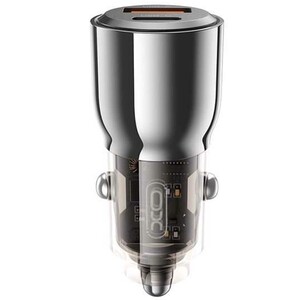 شارژر فندکی فست شارژ ماشین USB و تایپ‌سی 95 وات ایکس‌او CC58