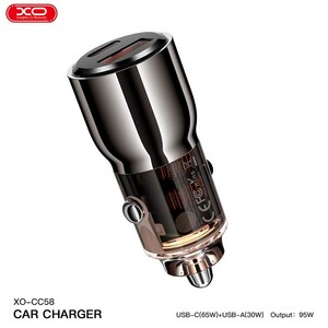 بهترین شارژر فندکی فست شارژ ماشین تایپ‌سی 95 وات ایکس‌او