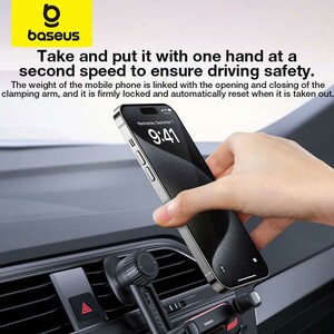 هولدر گوشی موبایل داخل خودرو دریچه کولری بیسوس