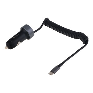 خرید شارژر فندکی 65 وات دو پورت پرووان با کابل تایپ سی