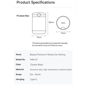 فروش زیرسیگاری داخل خودرو بیسوس