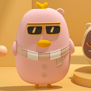 جاکلیدی گرمایشی مدل پرنده رنگ صورتی