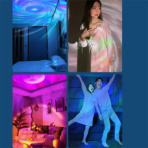 پروژکتور ستاره و کهکشان و اسپیکر بلوتوثی رومیزی ایکس او