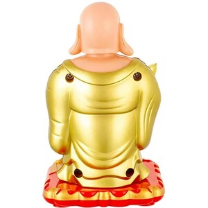 بهترین مجسمه فنگ‌شویی خورشیدی متحرک بودا مدل بادبزن