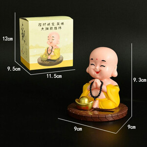 قیمت دکوری مجسمه رومیزی متحرک با طراحی موزیکال بودا