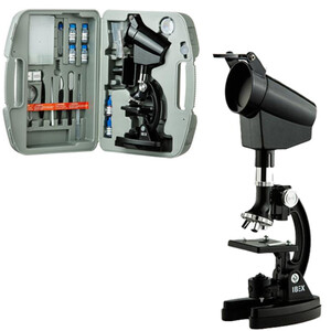 میکروسکوپ دانش آموزی IBEX تک چشمی ثابت با کیف حمل هاردباکس Zoom Box Vision