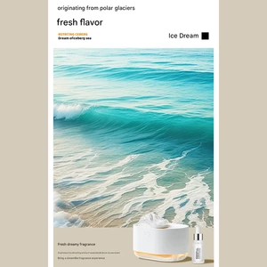 دستگاه رطوبت ساز و آروماتراپی شارژی طرح کوه یخ چرخان