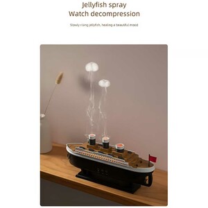 دستگاه بخور سرد و خوشبوکننده هوای طرح کشتی تایتانیک با ریموت کنترل