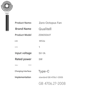 پنکه شارژی رومیزی، دستی و آویز قابل چرخش کوالیتل