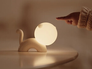 خرید چراغ خواب فانتزی طرح گربه Meow Night Light Rechargeable Bedroom Bedside Atmosphere Table Lamp