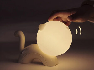 فروش چراغ خواب فانتزی طرح گربه Meow Night Light Rechargeable Bedroom Bedside Atmosphere Table Lamp