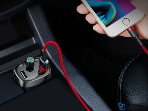 شارژر فندکی فست شارژ ماشین با قابلیت پخش موسیقی و تماس بیسوس