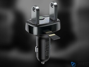 شارژر فندکی فست شارژ ماشین با قابلیت پخش موسیقی و تماس بیسوس