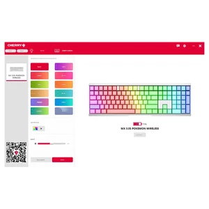 کیبورد مکانیکی گیمینگ بی سیم سه حالته شارژی پوکمون چری