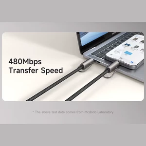 کابل دو سر تایپ‌سی فست شارژ با بند آویز گردنی گوشی مک دودو