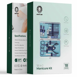 ست مانیکو و پدیکور ناخن 18 عددی گرین